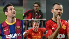Bertahannya Lionel Messi di Barcelona membuat pemain asal Argentina ini memperpanjang catatan masa baktinya di Camp Nou. Selain Messi ada pemain lain yang setia bertahan di satu klub hingga akhir kariernya. Berikut Lionel Messi dan 7 Bintang yang setia di satu klub. (kolase foto AFP)