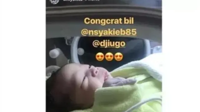 Cantiknya putri mungil Nabila Syakieb dan Reshwara Argya Radinal yang diberi nama Raqeema Ruby Radinal, seperti apa? (instagram.com/lambeturah/KLN)