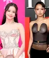 Jennie Kim dan Kim Jisoo tampil di dua acara bergengsi berbeda, menghadirkan gaya yang kontras namun sama-sama memikat. [@blackpink_network/celebmomentshq].
