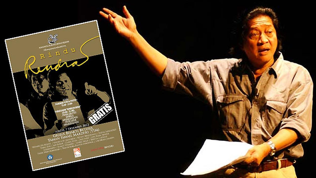Yuk, Nonton Pentas Rindu Rendra di TIM