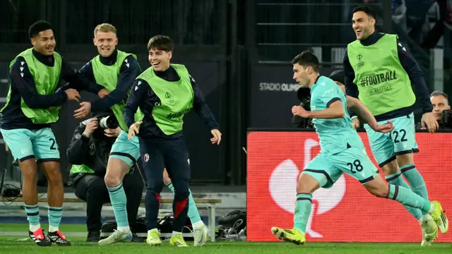 Drama 7 Gol di Stadion Olimpico: Depak AS Roma, Bologna Lolos Perempat Final Liga Europa 2025/2026