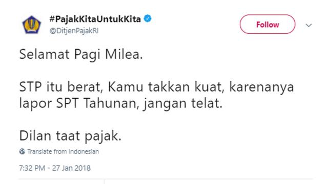 Pelesetan Dialog Dilan 1990