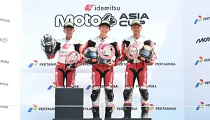 Pembalap Muda Indonesia Bintang dan Resky Bersinar di Mandalika, Amankan Dua Podium Moto4 Asia Cup 2026