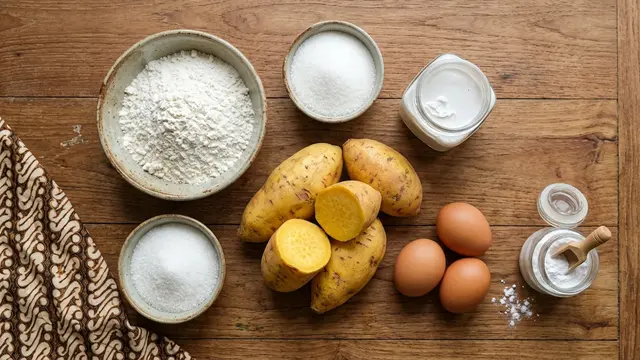 Resep Kue Ubi Kuning Kukus (AI Generated)