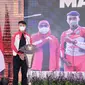 Pembalap Moto3 Mario Aji mendapat beasiswa hingga S3 di Unesa. (Dian Kurniawan/Liputan6.com)