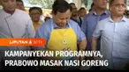 Calon Presiden nomor urut 2, Prabowo Subianto menemui kader Partai Golkar di Stadion Pakansari, Cibinong, Bogor, Sabtu siang. Dalam kesempatan ini, Prabowo bersama Airlangga Hartarto, serta Mantan Gubernur Jawa Barat, Ridwan Kamil memasak dan memperk...
