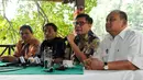 DPP PPP saat memaparkan hasil Mukhtamar PPP Surabaya, Jakarta, Rabu (22/10/14). (Liputan6.com/Andrian M Tunay)