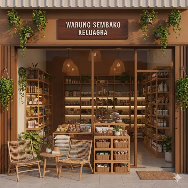 Inspirasi cat warna warung sembako
