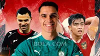 Ilustrasi - Emil Audero, Joey Pelupessy, Pratama Arhan (Bola.com/Adreanus Titus)