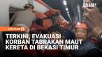Kecelakaan antara KRL dan Kereta Api Jarak Jauh terjadi di Stasiun Bekasi Timur, Senin (27/4) malam. Hingga Selasa dini hari, PT KAI mencatat lima orang meninggal dunia akibat tabrakan tersebut. Selain itu, tiga korban lainnya masih terjepit, sementa...