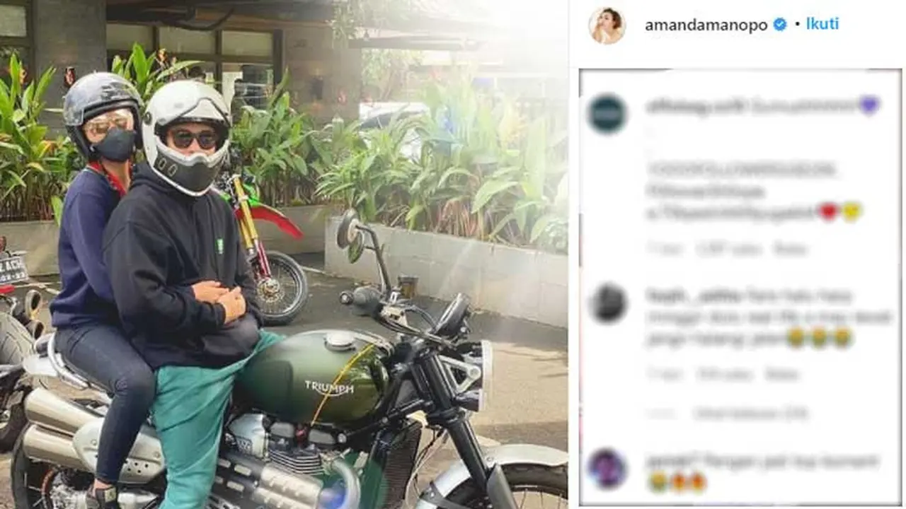 Satu unit Triumph Scrambler 1200 jadi kado untuk kekasih Amanda Manopo