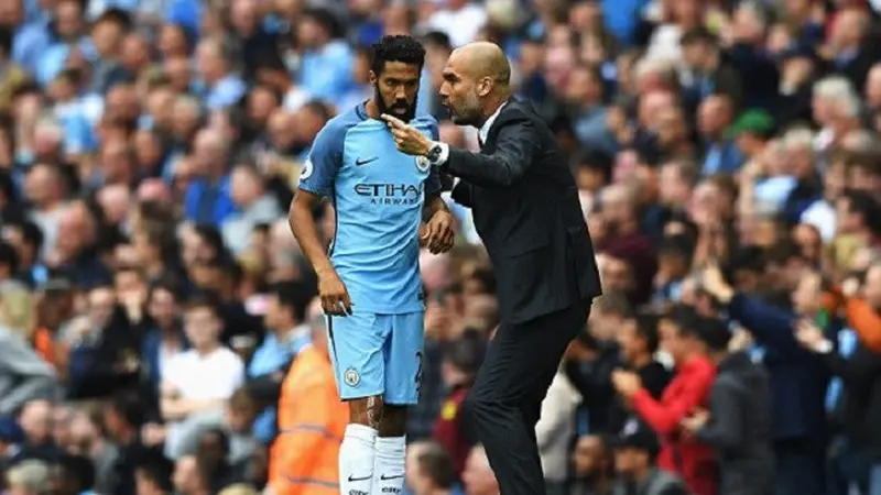 Gael Clichy & Pep Guardiola