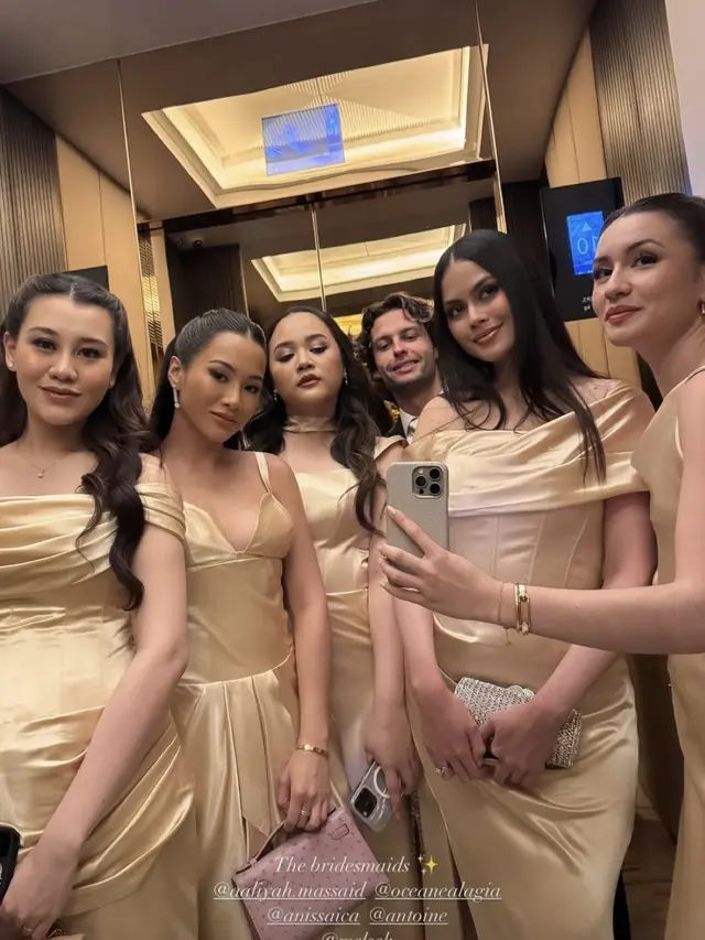 Aaliyah Massaid setelah akad nikah Alyssa Daguise