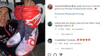 Maverick Vinales, pembalap Aprilia Racing janji akan melempar sepatu balapnya saat parade MotoGP Mandalika (instagram/Maverick Vinales)