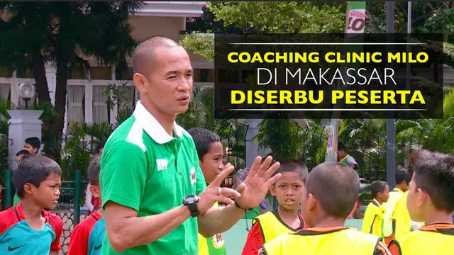 160 peserta serbu Coaching Clinic sepak bola bersama legenda Timnas Indonesia, Kurniawan Dwi Yulianto, yang digelar MILO di kota Makassar.