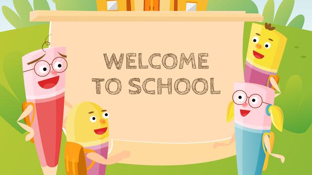 Ilustrasi ucapan selamat datang siswa baru, sekolah