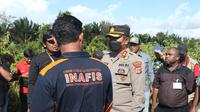 Polisi menggelar rekonstruksi kasus mutilasi di Kabupaten Mimika, Papua. Komnas HAM dan Kompolnas turut mengawasi proses rekonstruksi. (Istimewa)