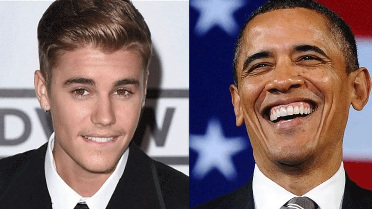 Barack Obama dan Justin Bieber