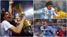Lazio memiliki sejarah sebagai klub yang ditakuti di Liga Italia. Saat itu skuat Biancocelesti sukses mengukir sejarah dengan meraih scudetto pada 1999/2000, bahkan disebut-sebut sebagi dream team. Berikut 5 bintang Lazio saat mendapat julukan Dream Team. (kolase foto AFP)