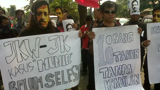 10 Tahun Kematian Munir, Aktivis Minta Jokowi-JK Bertindak