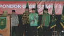 Wakil Presiden RI, Boediono, dan Gubernur DKI Jakarta, Joko Widodo, membuka Rakernas Perangkat Muslimat NU, Rabu (28/5/14). (Liputan6.com/Herman Zakharia)