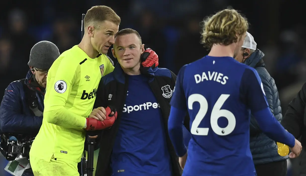 Bagi Wayne Rooney, hattrick yang dilakukannya saat melawan West Ham tersebut merupakan catatan tiga gol pertama sejak 2011 lalu. (AFP/Paul Ellis)