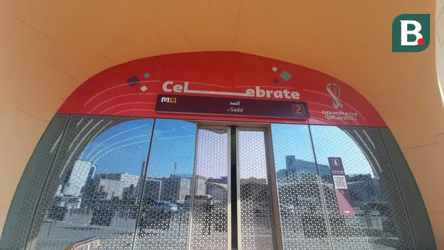 Salah Satu Stasiun Metro di Qatar