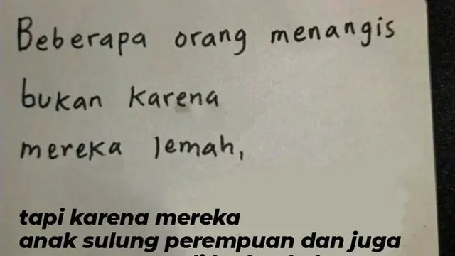 6 Alasan Menangis Bukan Karena Lemah ala Netizen Ini Kocak
