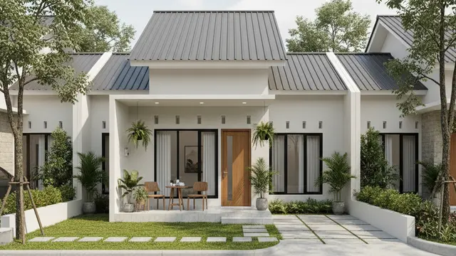 8 Gambar Rumah Minimalis Atap Limas, Desain Elegan yang Cocok untuk Lahan Kecil maupun Luas