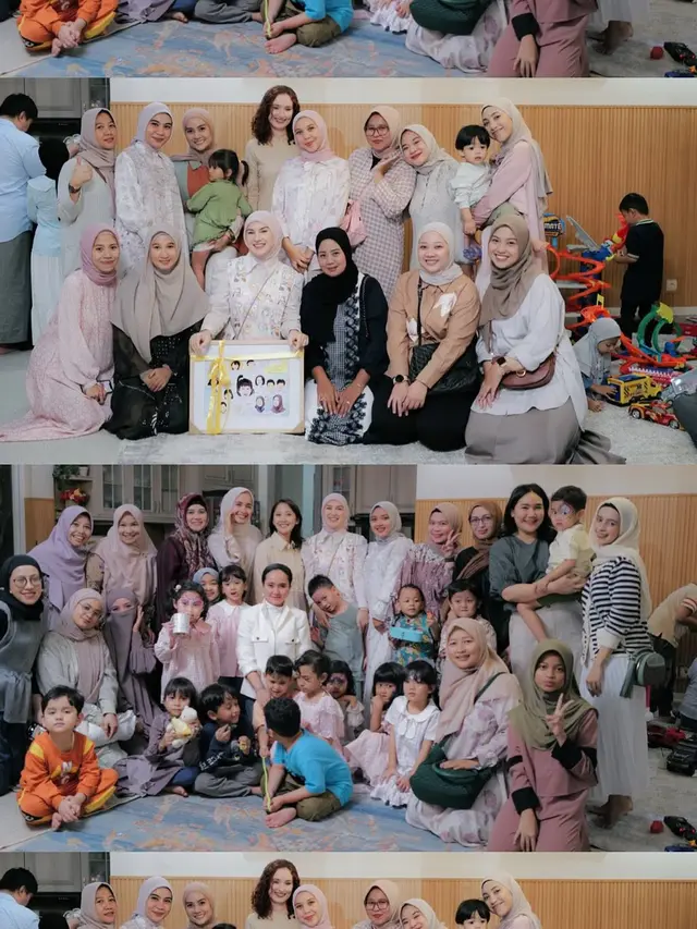 6 Potret Bukber Teman-Teman Anak Irish Bella di Rumah, Sekaligus Silaturahmi Orang Tua
