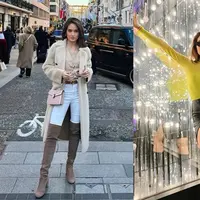 Cinta Laura tampil dengan gaya stylish selama liburan di London (@claurakiehl)