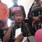 Habib Bahar bin Smith saat diminta keterangan soal santrinya yang meninggal tenggelam di Pantai Sunset, Kabupaten Sukabumi (Liputan6.com/ Fira Syahrin)