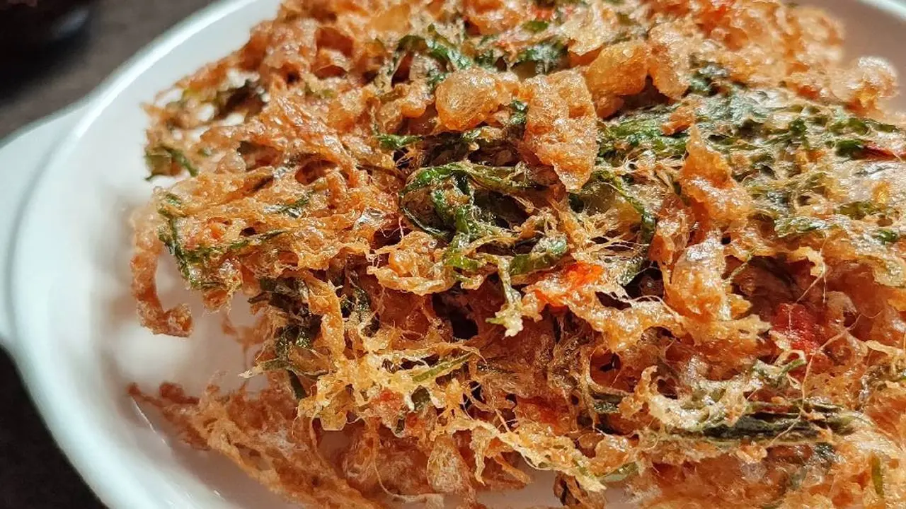 Telur Dadar Crispy dengan Tepung Kentucky