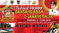 Festival 10.000 Bakcang Ayam dan 10.000 Lamang Baluo pada 6-7 Juni 2019.