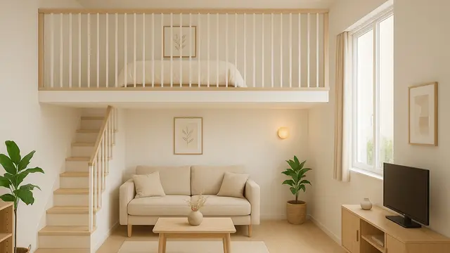 Rumah Minimalis Tipe 21 dengan Mezzanine