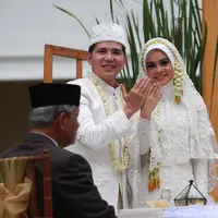 Akad Nikah Haykal Kamil dan Tantri Namirah (Nurwahyunan/bintang.com)