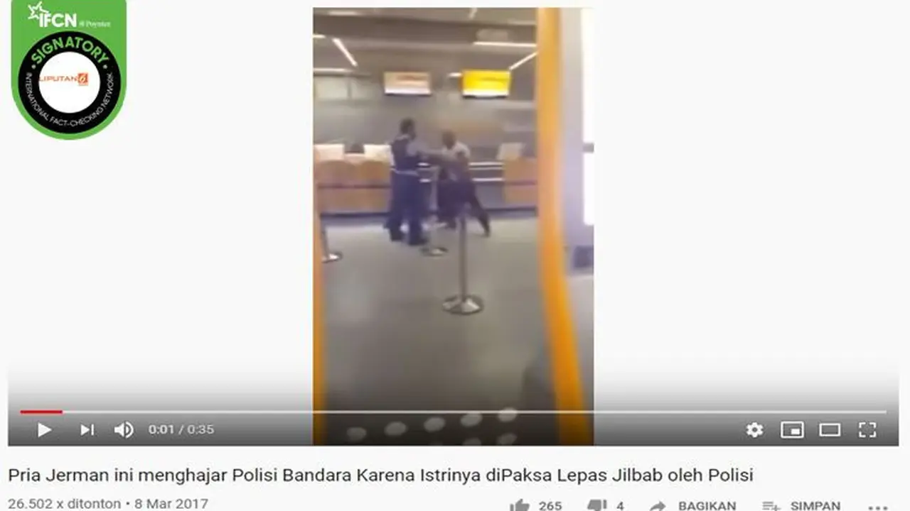 [Cek Fakta] Gambar Tangkapan Layar Video Keributan di Bandara
