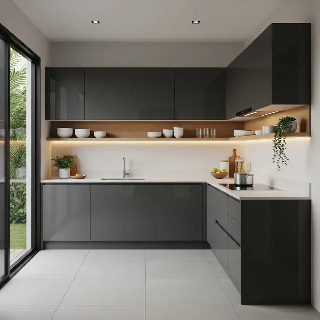 Model Dapur Minimalis Letter L yang Efisien dan Estetik