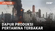 KILANG PERTAMINA UNIT BALIKPAPAN KEBAKARAN SEJAK SABTU DINI HARI