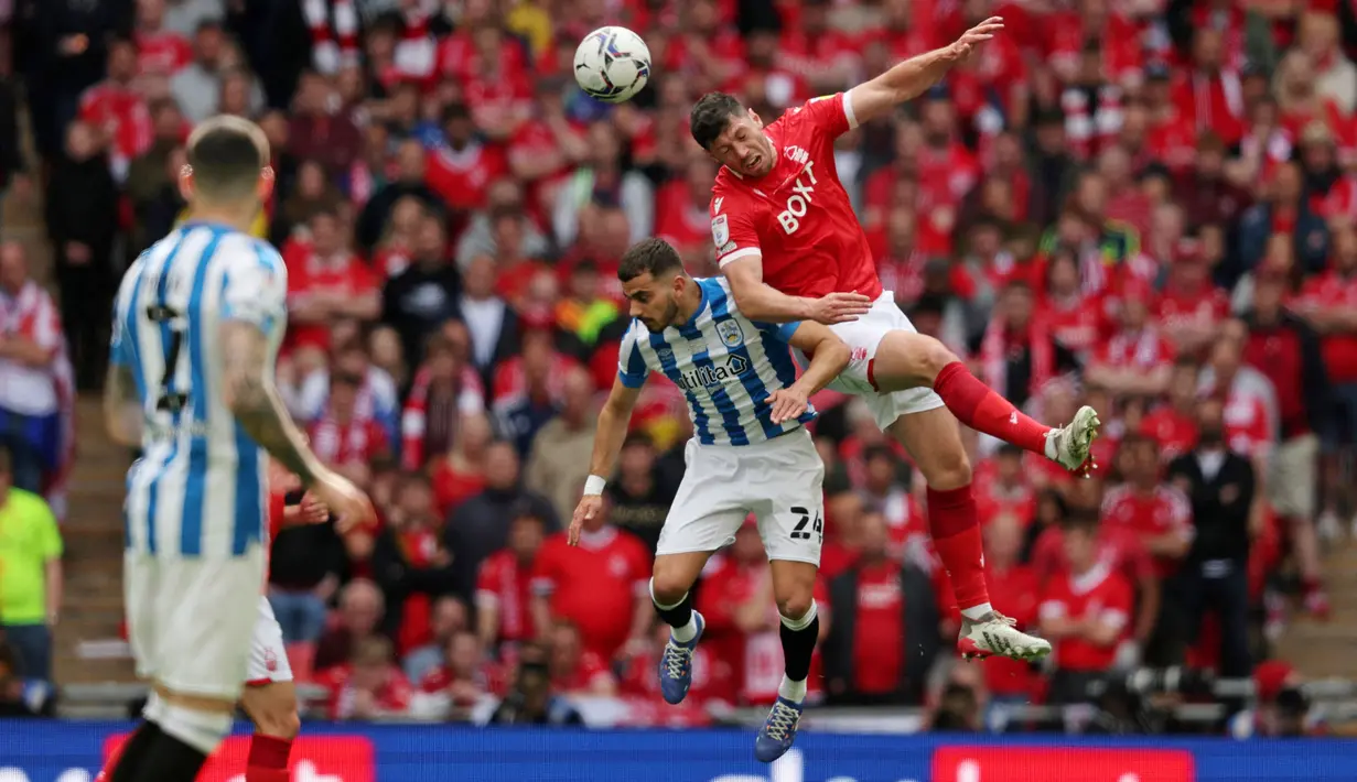 Cerita kembalinya Nottingham ke Premier League musim depan juga cukup fantastis. Mereka sempat kesulitan di awal musim, tapi bisa perlahan-lahan memanjat klasemen. (AFP/Adrian Dennis)