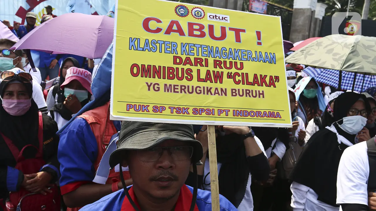 Elemen Buruh Tolak RUU Omnibus Law