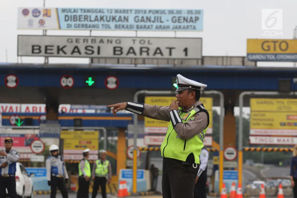 Ganjil Genap di Pintu Tol Bekasi Mulai Diberlakukan