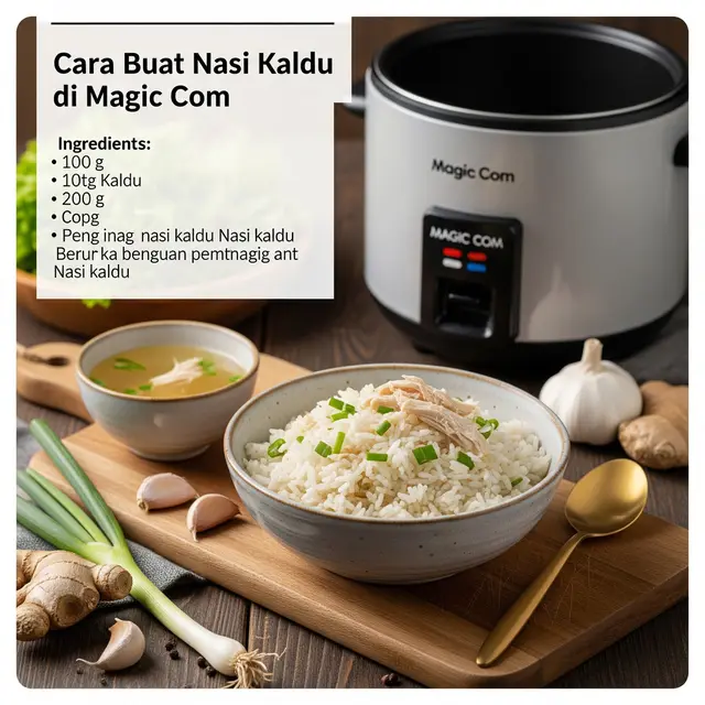 Cara Buat Nasi Kaldu untuk Anak di Magic Com