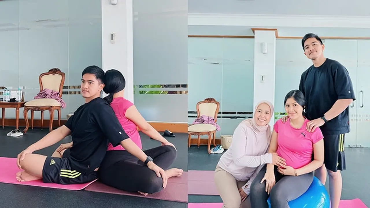 Jelang Melahirkan, Ini 7 Potret Erino Gudono Jalani Prenatal Yoga Ditemani Kaesang