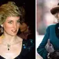 Putri Diana menggunakan The Princess of Wales Feather Pendant sebagai kalung, sementara Ratu Camilla menggunakannya sebagai bros. (Twitter/@Remisagoodboy)
