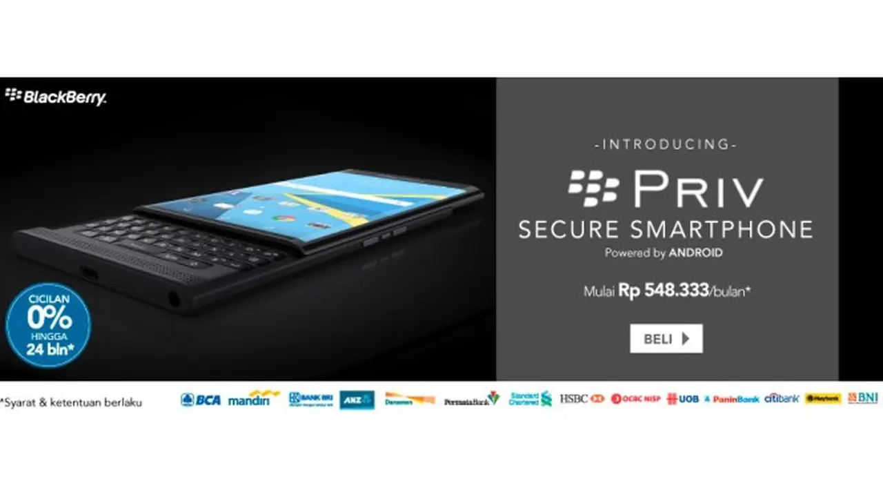 Banner Promo Blackberry Priv Blibli.com