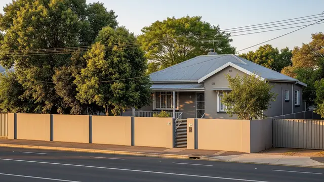 Contoh Rumah 1 Lantai di Pinggir Jalan Besar tapi Privasi Aman/Gemini AI