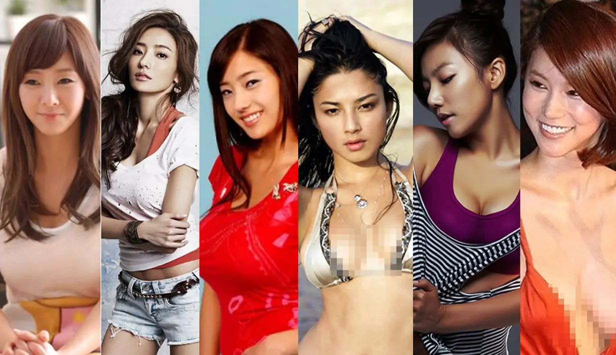 Umumnya wanita Korea mempunyai payudara yang kecil. Tetapi artis seksi ini justru sebaliknya (Istimewa)
