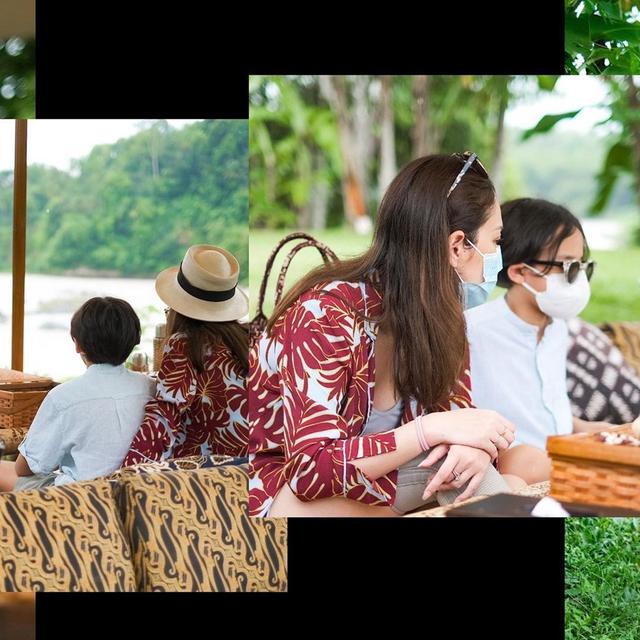 6 Gaya Liburan Akhir Tahun BCL di Magelang, Bersama Keluarga Besar