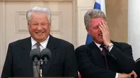 Boris Yeltsin & Bill Clinton (Jim McKnight/AP)